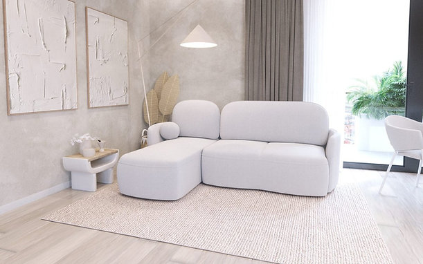 Narożnik rozkładany Carmen 227 cm z funkcją spania i pojemnikiem