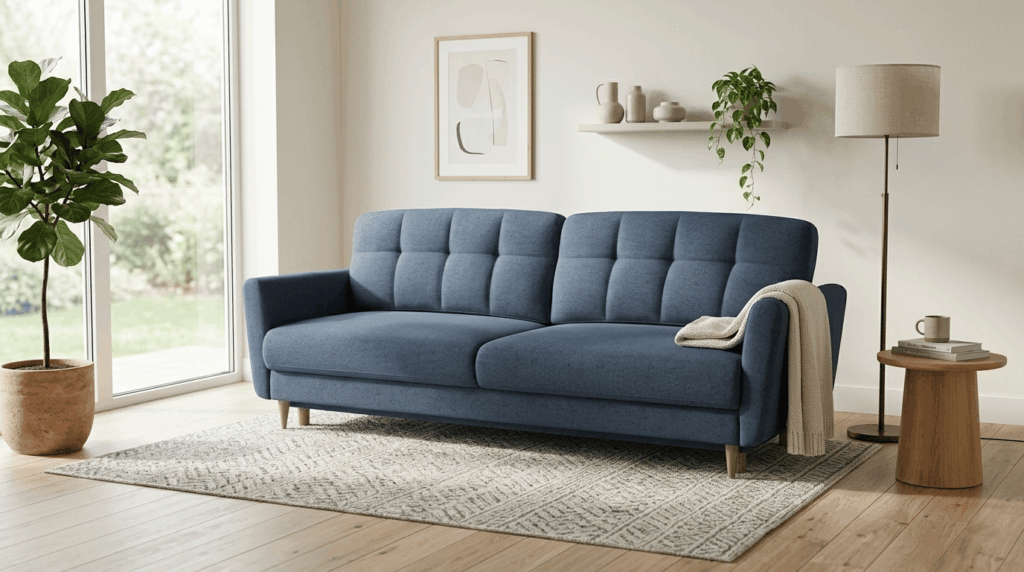 Kanapa rozkładana KRISTI 235 cm 3DL Neve 77 granatowy