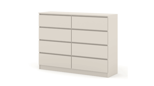 Komoda MAJA S8 140 cm kaszmir 8 szuflad
