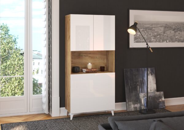 MEGAN 1 aranżacja 1 craft złoty biały połysk