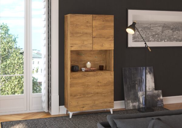 MEGAN 1 aranżacja 1 dąb burgundzki