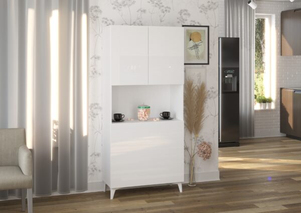 MEGAN 1 aranżacja 3 biały biały połysk