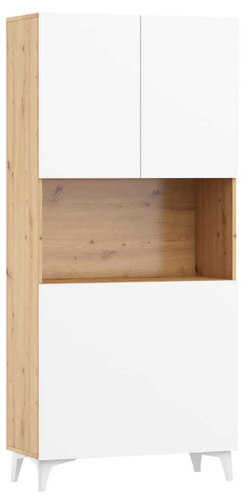 MEGAN 1 dąb artisan biały połysk kopia