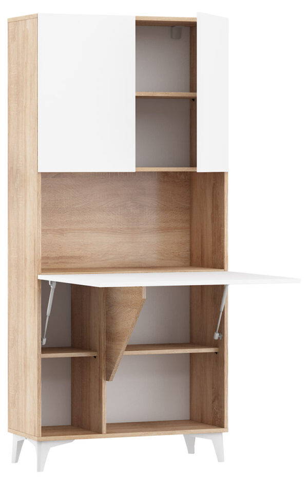 MEGAN 1 sonoma jasna biały połysk open kopia