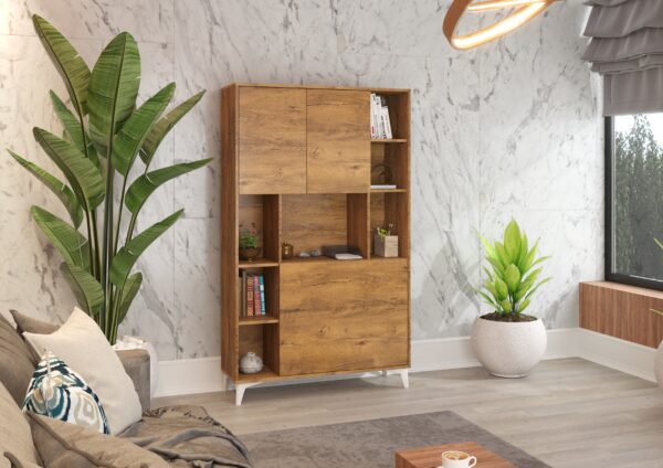 MEGAN 2 aranżacja 1 dąb burgundzki