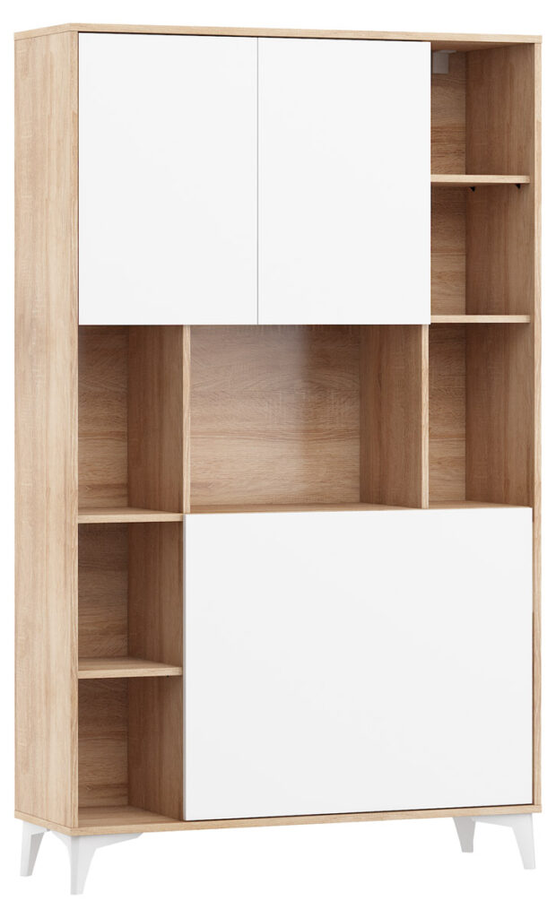 MEGAN 2 sonoma jasna biały połysk kopia