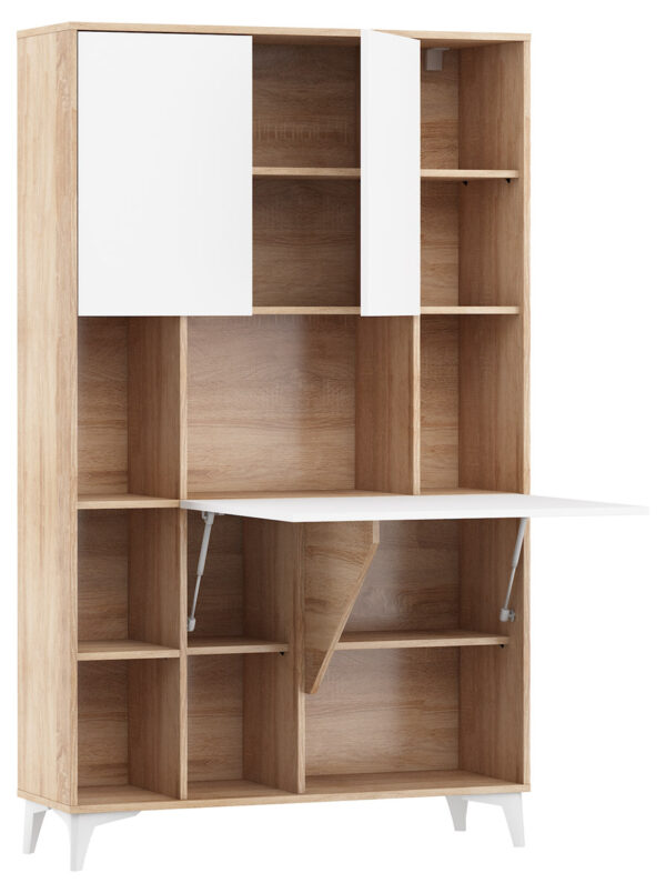 MEGAN 2 sonoma jasna biały połysk open kopia