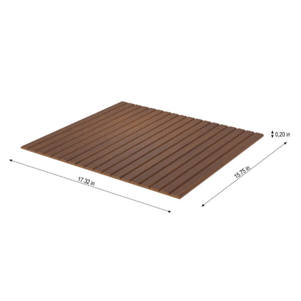 NAKLADKA ORZECH Uklad plaski — wymiar CALE