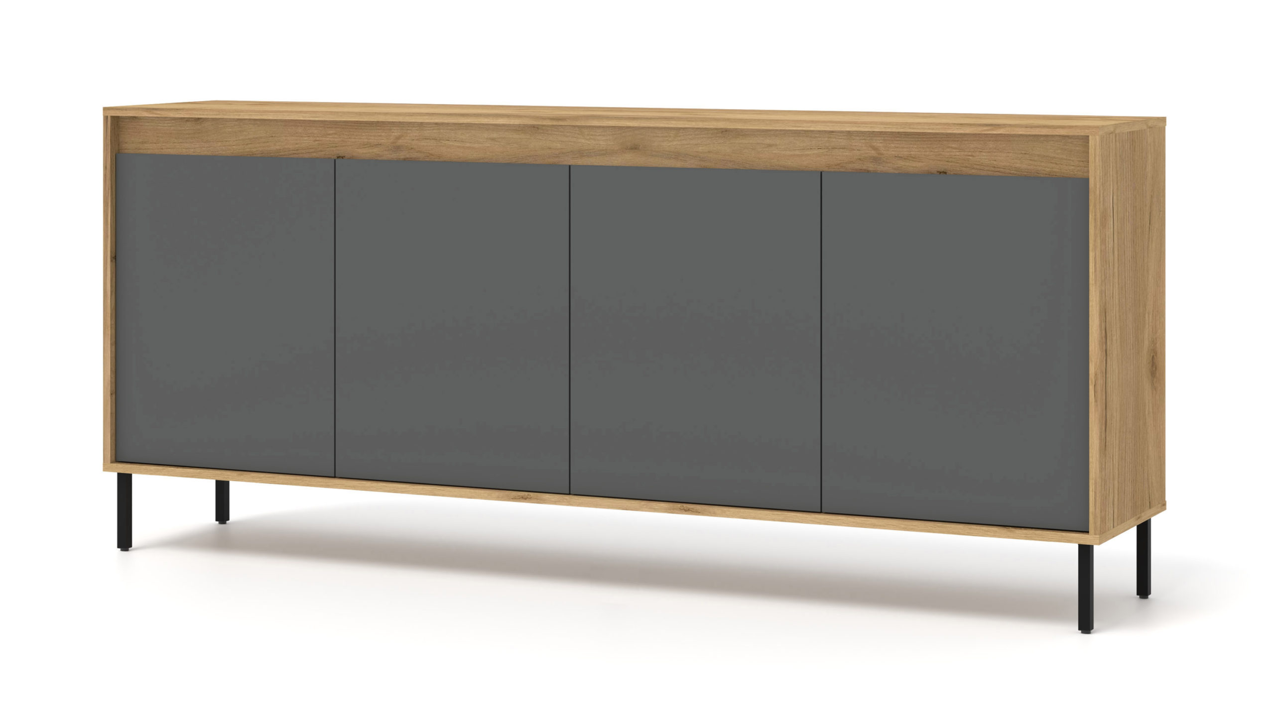 NESTA Komoda 4D 192 CraftZloty BAZALT scaled 1
