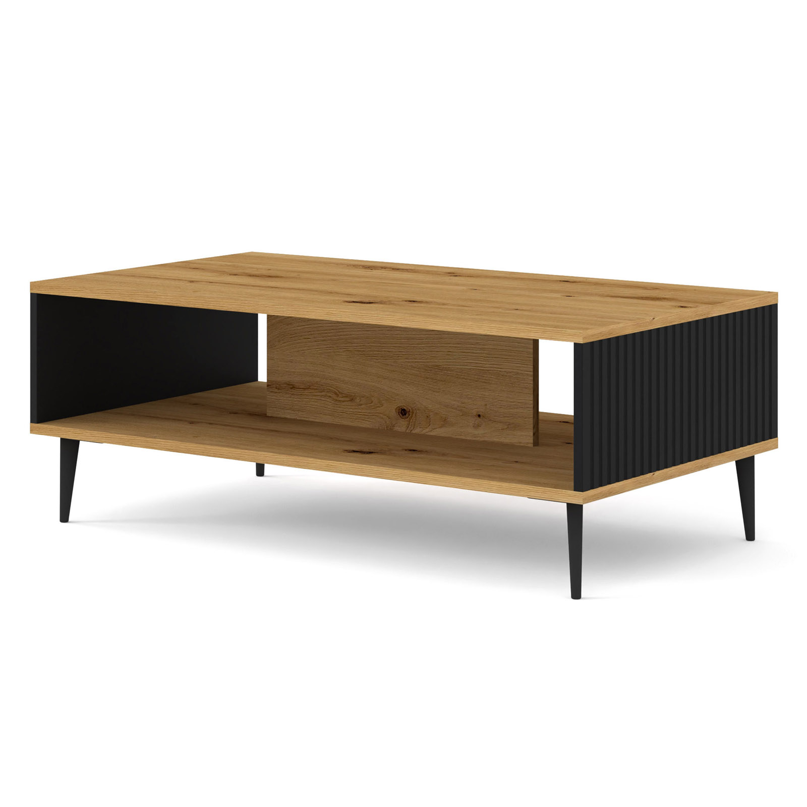 Stolik kawowy Ravenna B 90x60 artisan czarny na szpilce - obrazek 2