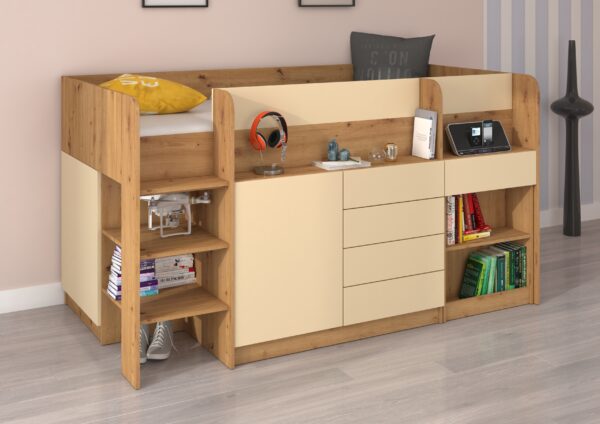 SMILE L aranżacja bok dąb artisan krem