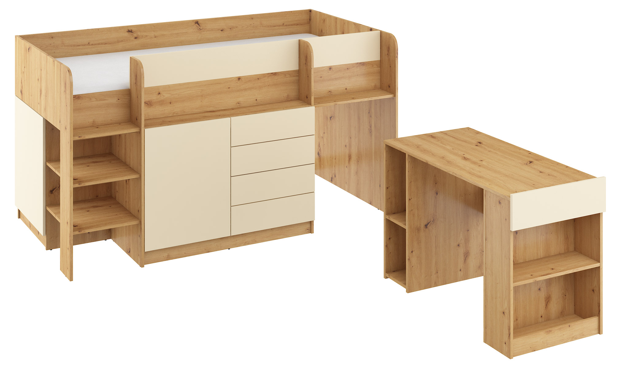 SMILE L dąb artisan krem open1 kopia
