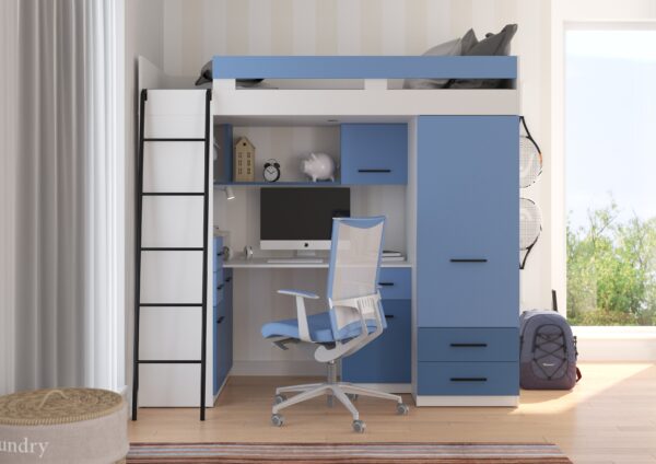 SMYK L aranżacja front biały błękit niebieski