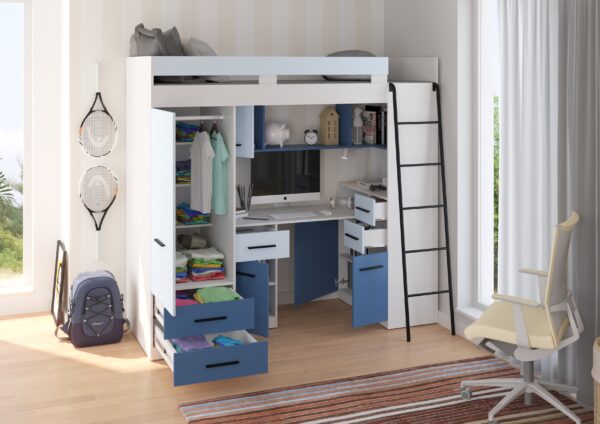 SMYK P aranżacja bok biały błękit niebieski open