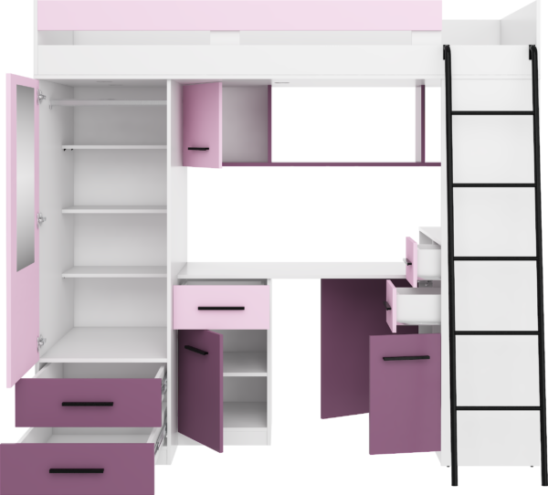 SMYK P biały lawenda fiolet open