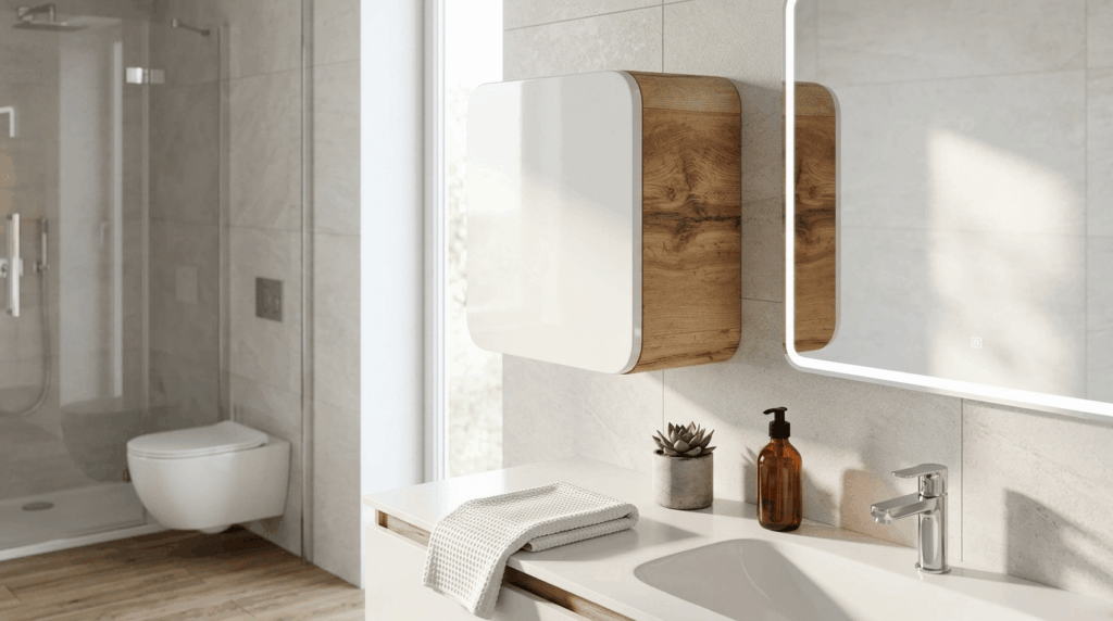 Szafka łazienkowa ARUBA WHITE mała wisząca 1D