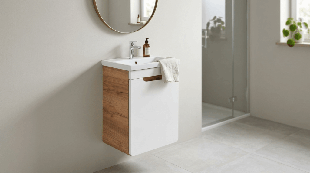Szafka łazienkowa pod umywalkę 40 cm ARUBA WHITE wisząca 1D