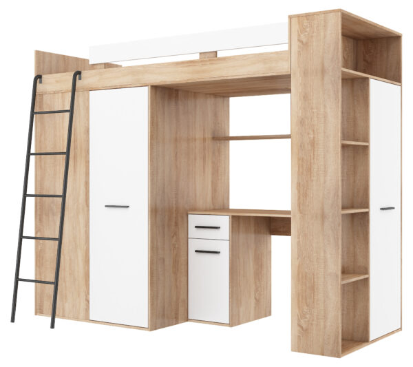 VERANA L bok sonoma jasna biały kopia