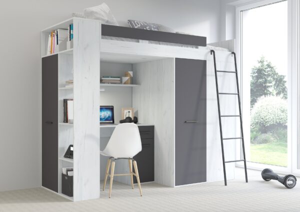 VERANA P aranżacja bok craft biały grafit