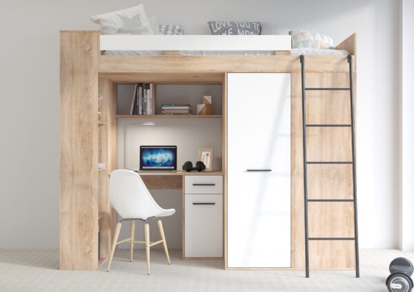 VERANA P aranżacja front sonoma jasna biały