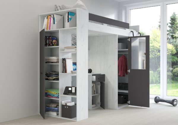 VERANA P aranżacja open craft biały grafit