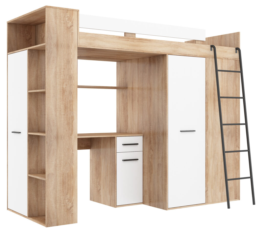 VERANA P bok sonoma jasna biały kopia