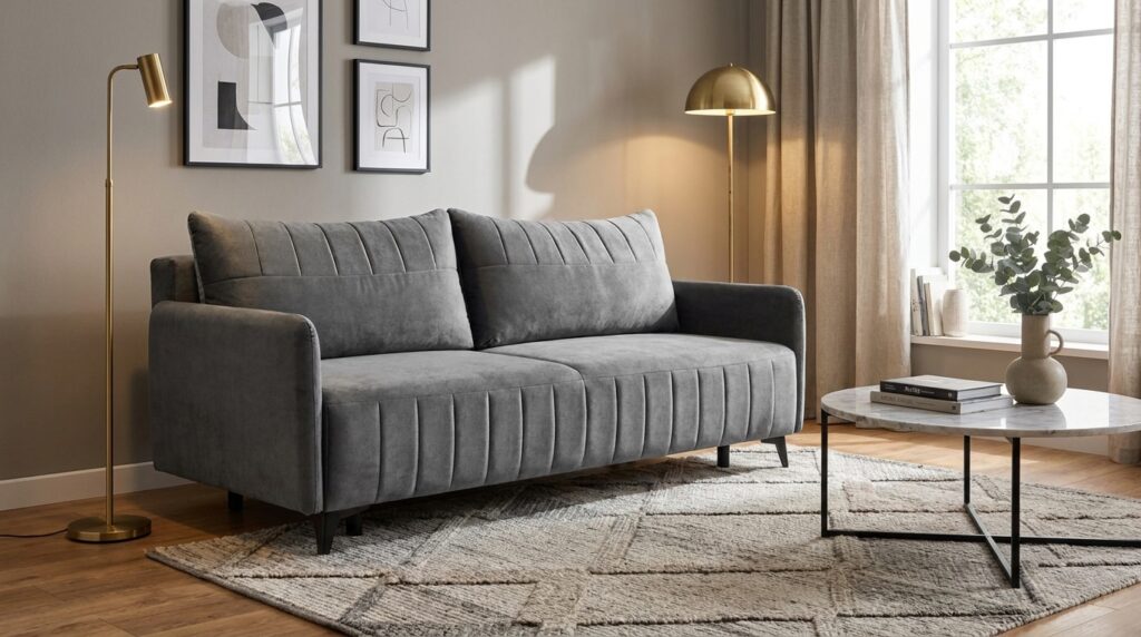 kanapa rozkladana lazzari 210 cm 3dl zetta 304 ciemnoszary generated