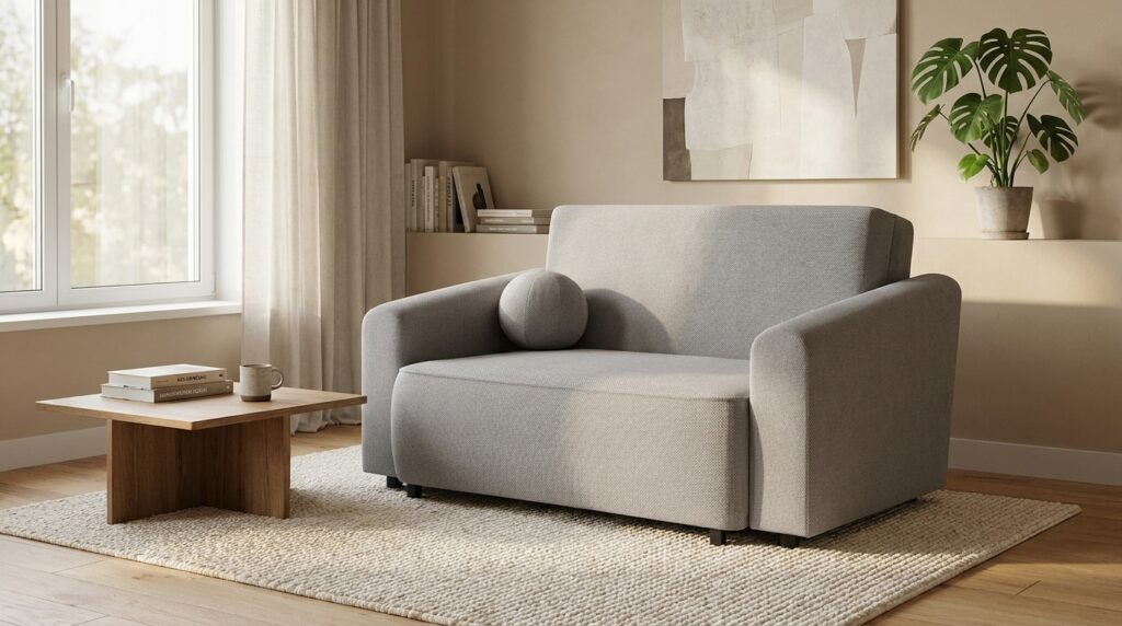sofa rozkladana nesso 110 cm 1dl szary generated