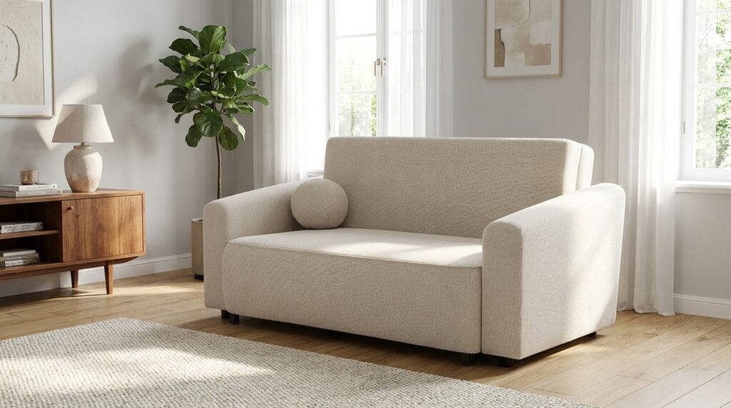 sofa rozkladana nesso 130 cm 2dl jasny bez