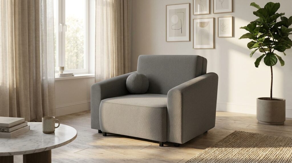 sofa rozkladana nesso 80 cm 1dl ciemnoszary generated