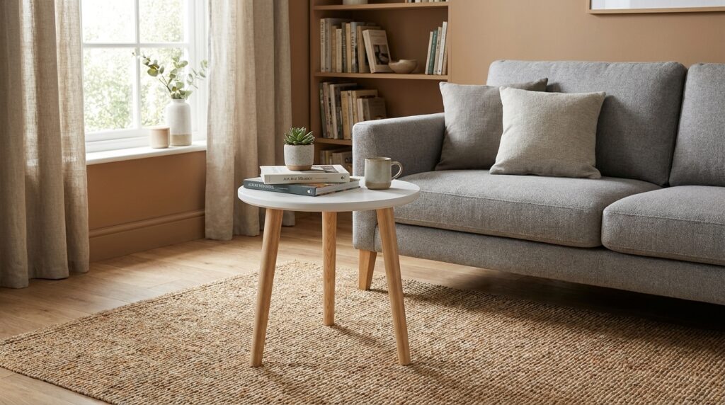 stolik kawowy malibo 60 cm okragly bialy mat generated
