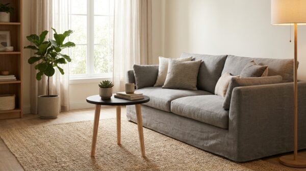 stolik kawowy malibo 60 cm okragly czarny mat generated