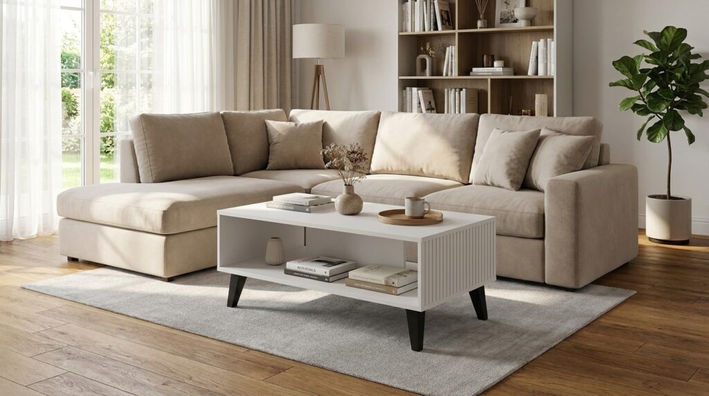 stolik kawowy ravenna pb 90x60 cm bialy mat nozki czarne generated