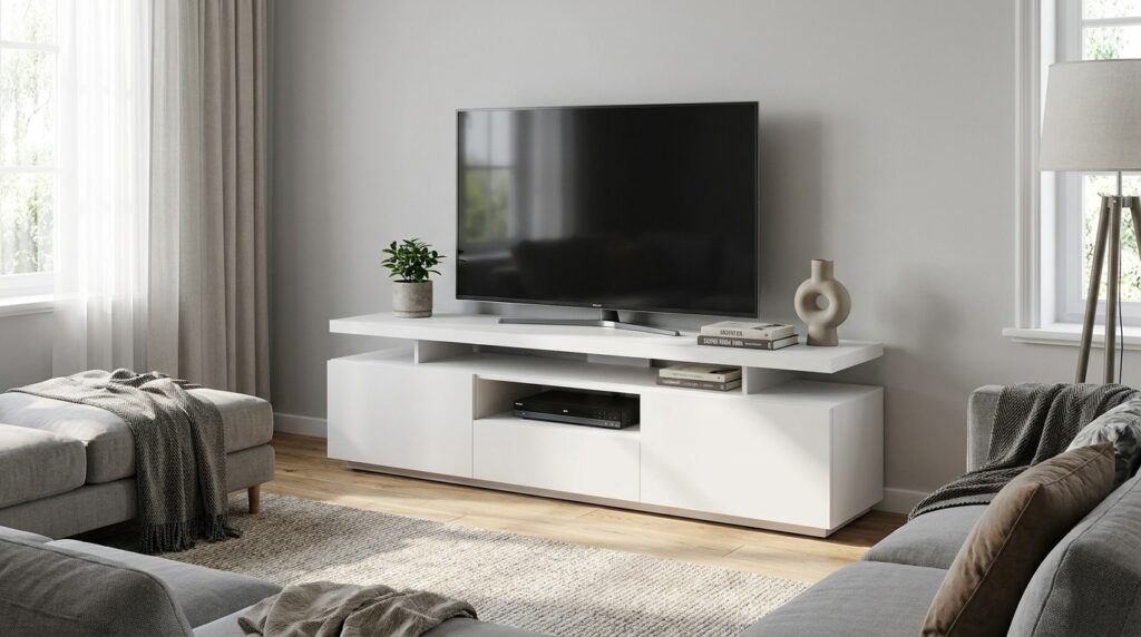 szafka pod telewizor rtv adam 180cm bialy mat generated
