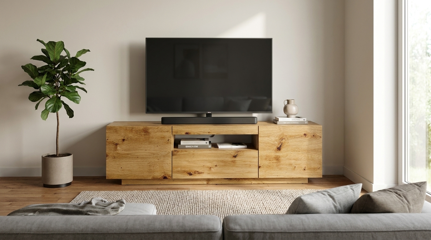 szafka rtv aura 150 cm dab artisan uniwersalna led