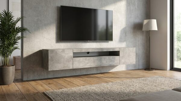 szafka rtv aura 200 cm beton uniwersalna generated