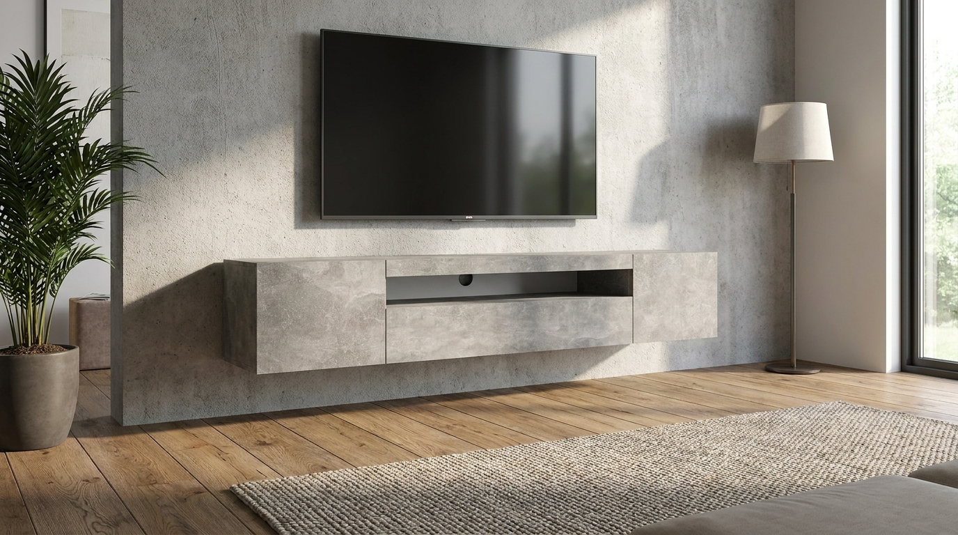 szafka rtv aura 200 cm beton uniwersalna generated