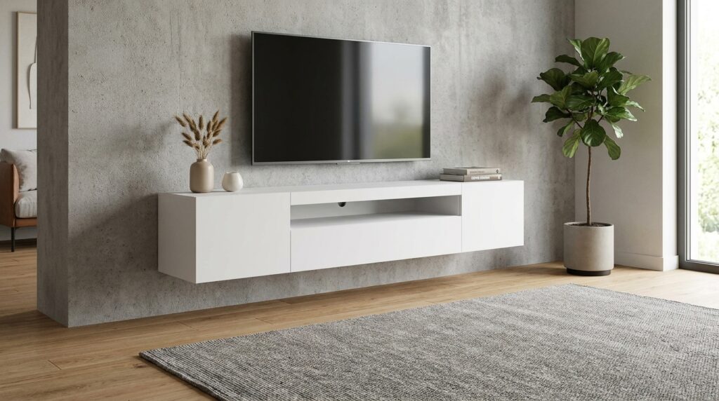 szafka rtv aura 200 cm bialy mat uniwersalna generated