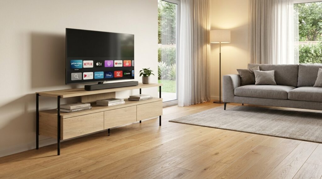 szafka rtv dragonfly 150 cm 3s dab cremona nozki czarne matalowe szuflady