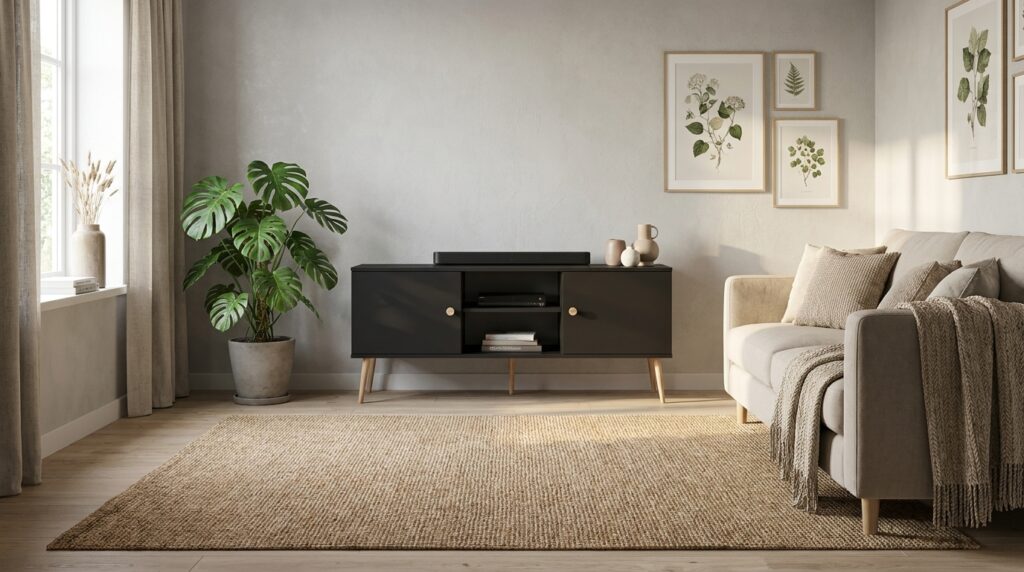 szafka rtv malibo 150 cm czarny mat generated