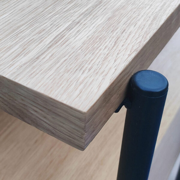 Szafka RTV PUFFIN 154 cm 3S dąb naturalny lakierowany fornir