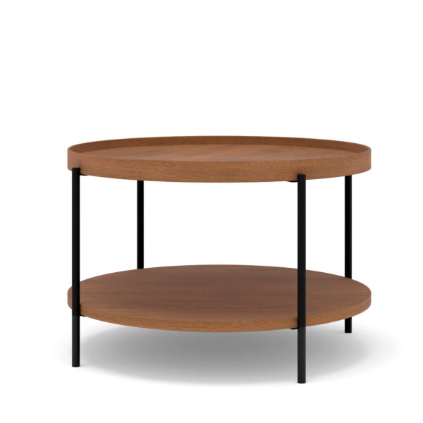 Stolik kawowy PUFFIN 84 cm czereśnia lakierowany fornir