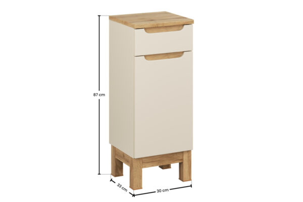 Szafka dolna 35cm 1 Drzwi 1 Szuflada 5 BALI kaszmir