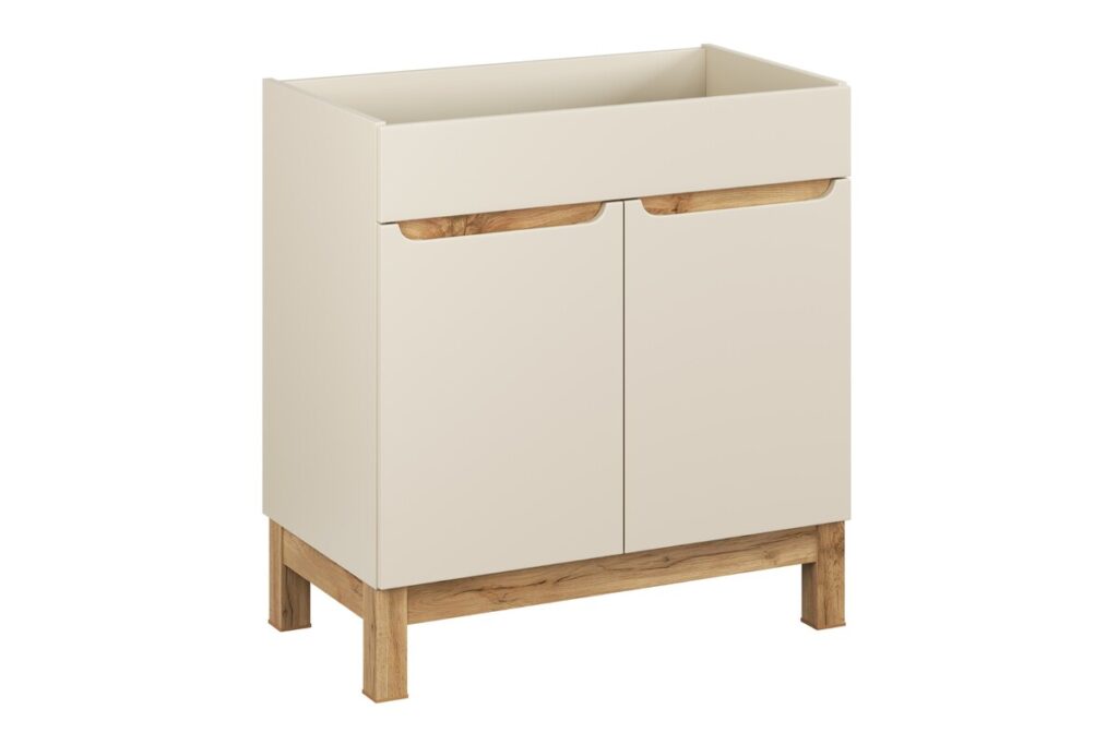 Szafka pod umywalkę 80cm 2 drzwi (1) BALI kaszmir