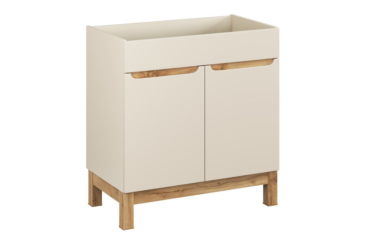 Szafka pod umywalkę 80cm 2 drzwi (1) BALI kaszmir