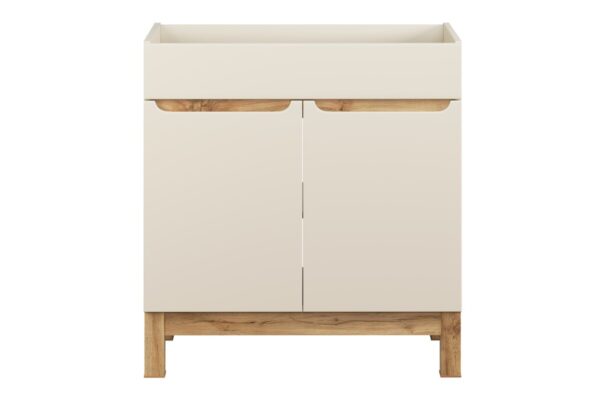 Szafka pod umywalkę 80cm 2 drzwi (2) BALI kaszmir