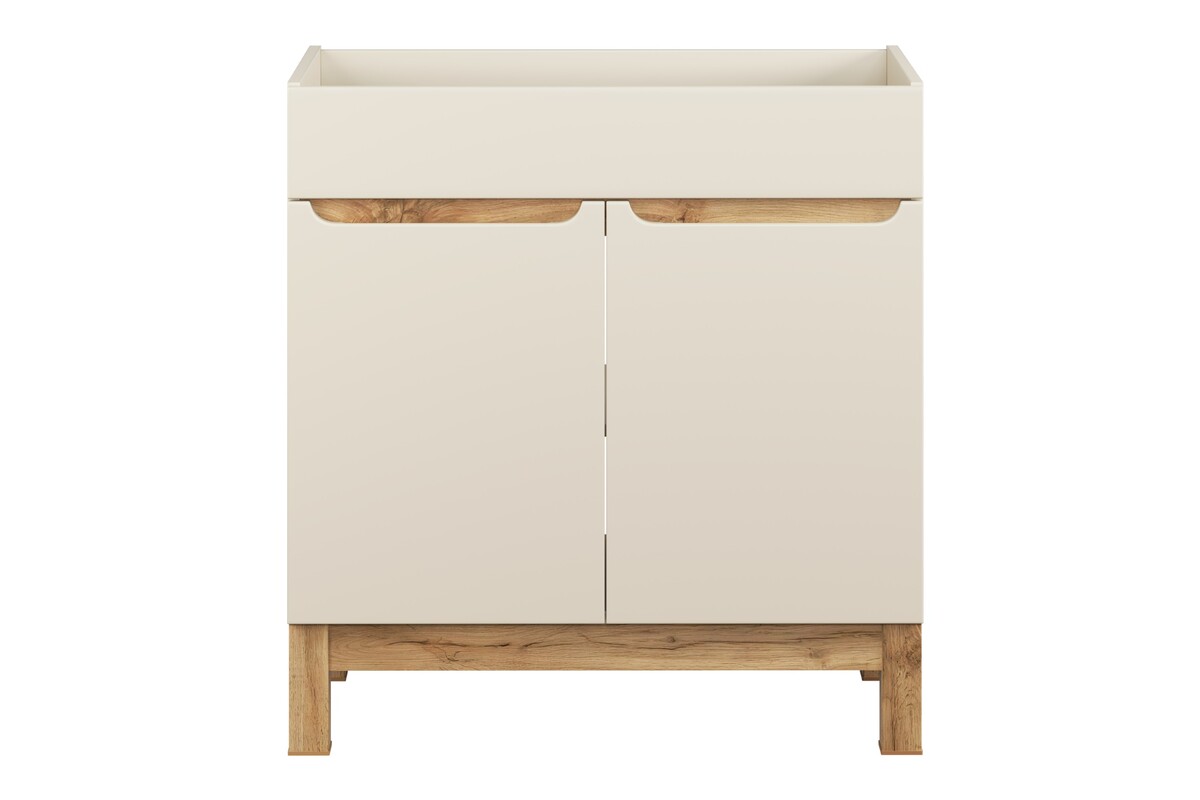 Szafka pod umywalkę 80cm 2 drzwi (2) BALI kaszmir
