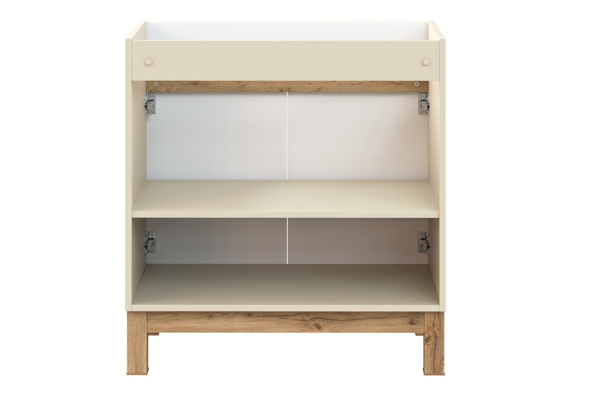 Szafka pod umywalkę 80cm 2 drzwi (4) BALI kaszmir
