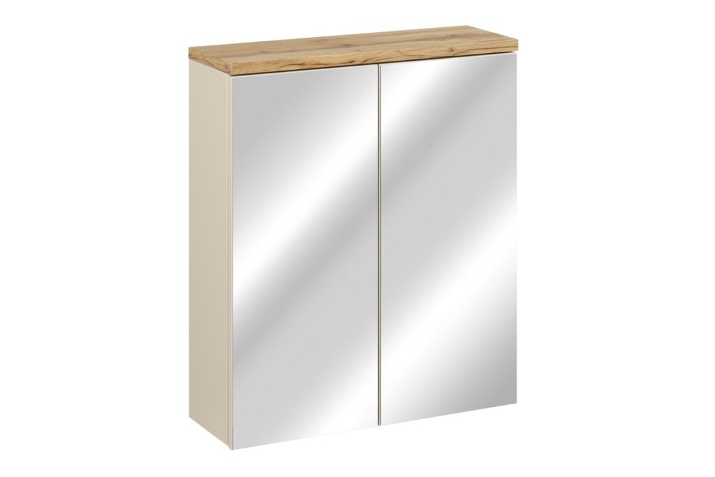 Szafka z Lustrem 60cm 2 Drzwi (1) BALI kaszmir