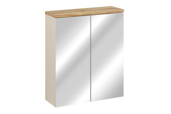 Szafka z Lustrem 60cm 2 Drzwi (1) BALI kaszmir